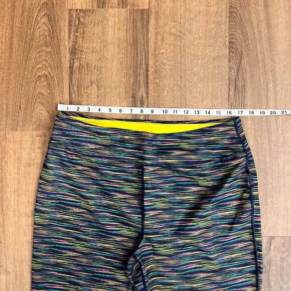 Land’s End Active Yoga Pants Space Dye Navy Sz L (14/16) - Picture 4 of 10